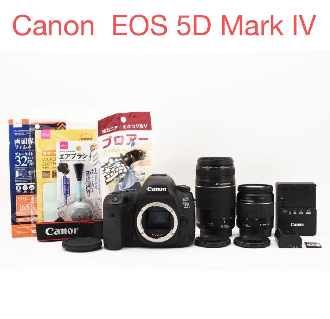 保証/動画/Canon EOS 5D Mark IV標準&望遠ダブルレンズセット