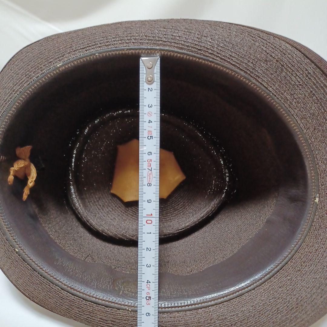 ♭︎ステットソンSTETSON 黒タグ 高級 ハット 帽子メンズ ダークブラウン