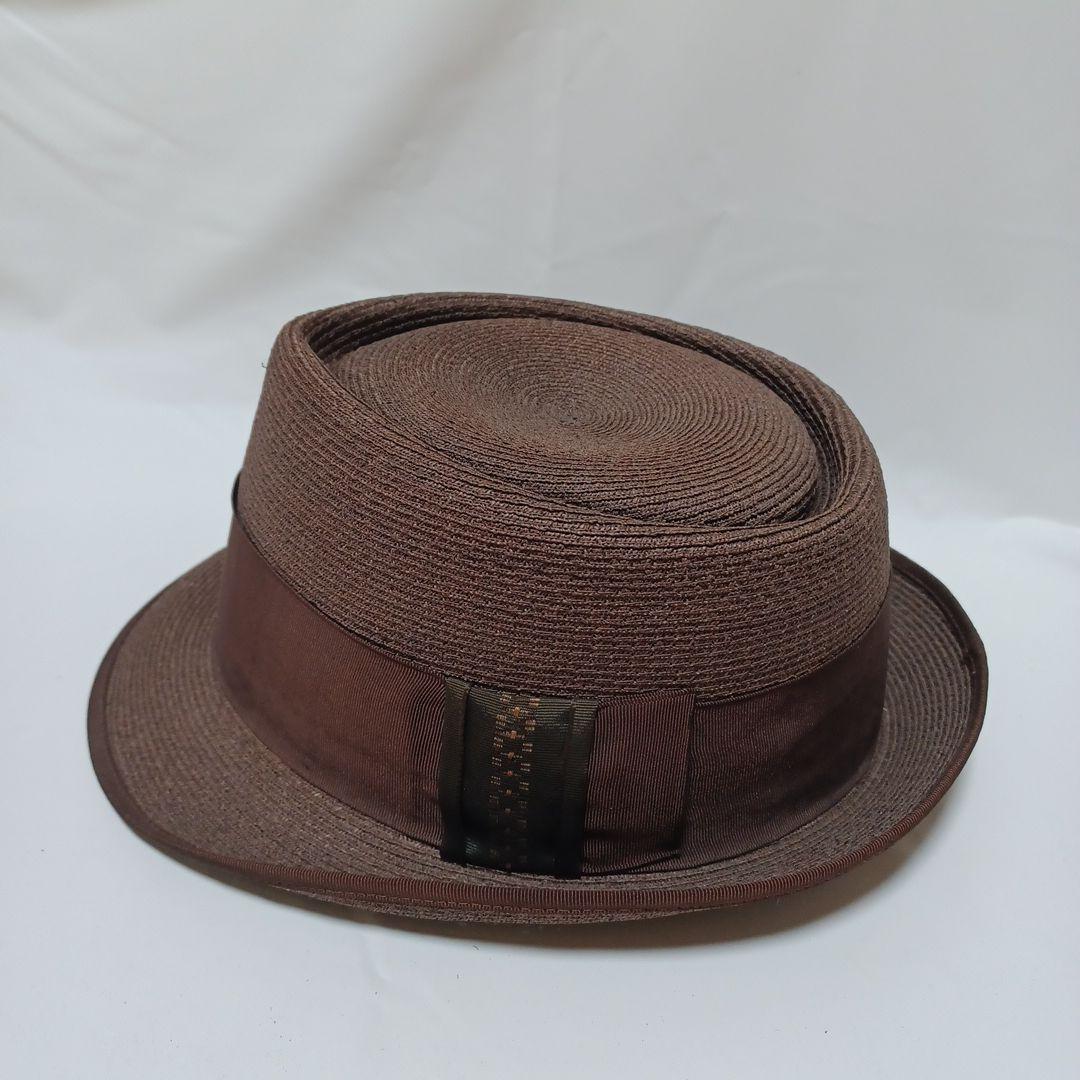 ♭︎ステットソンSTETSON 黒タグ 高級 ハット 帽子メンズ ダークブラウン