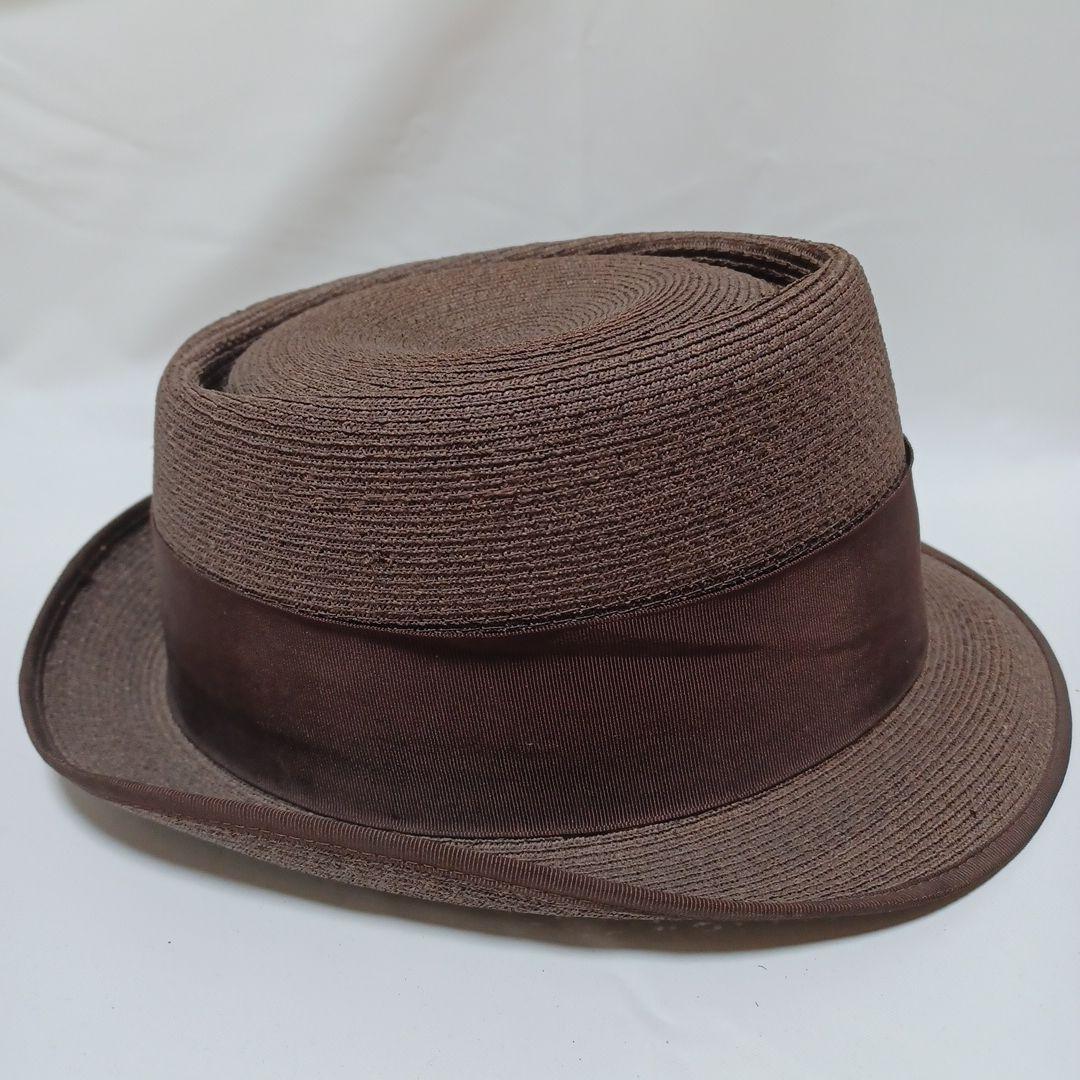 ♭︎ステットソンSTETSON 黒タグ 高級 ハット 帽子メンズ ダークブラウン