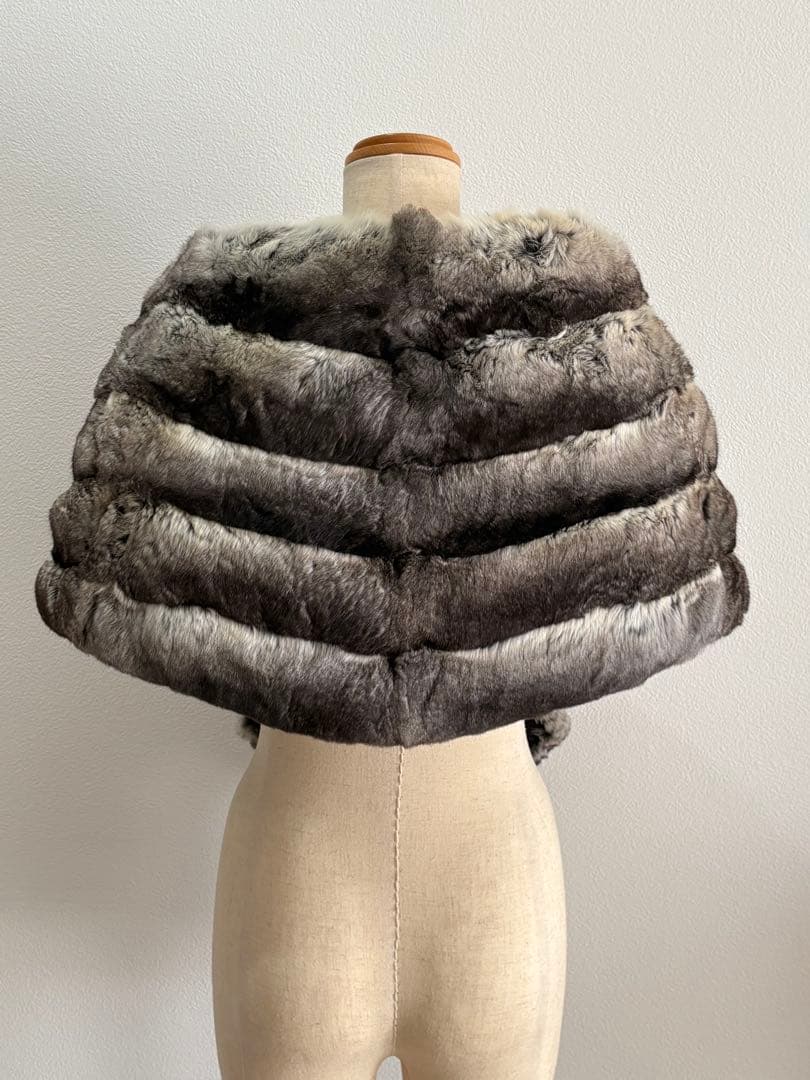  BLUE WANGER チンチラ ファー ケープ 着物 ドレス