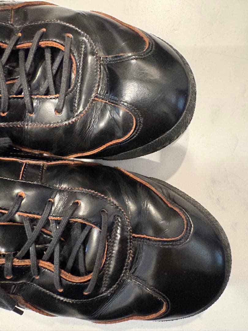 値下げ交渉します。オニツカTiger ブラックスニーカー 革靴