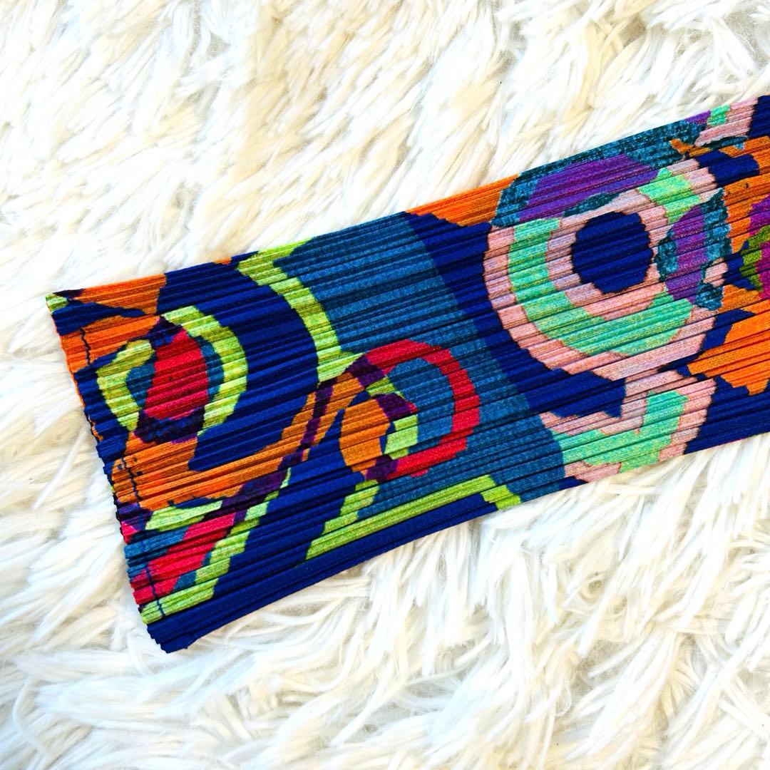 プリーツプリーズ グラフィックアート カットソー 長袖 イッセイミヤケ