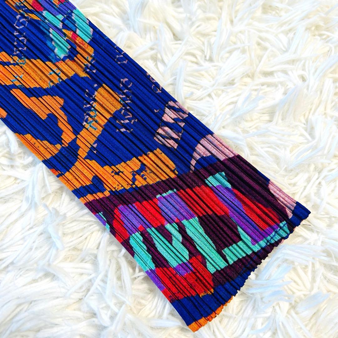 プリーツプリーズ グラフィックアート カットソー 長袖 イッセイミヤケ