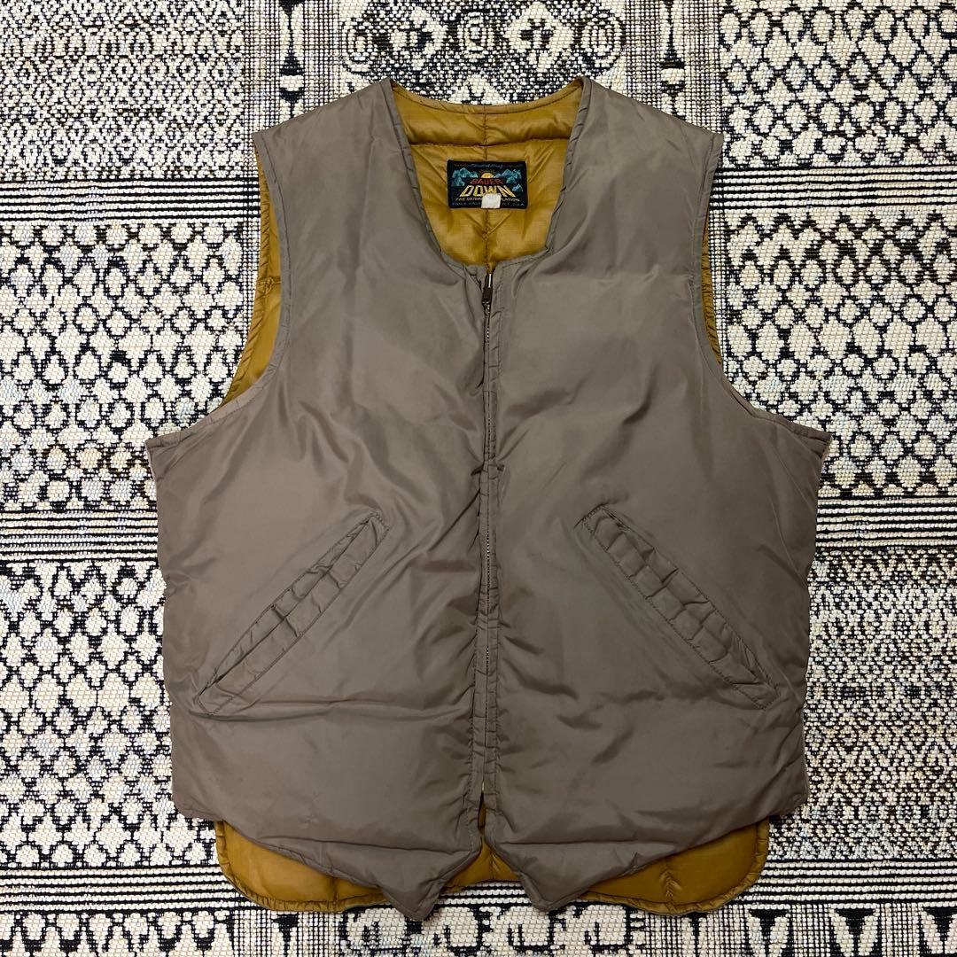 60s ヴィンテージ エディーバウアー 日の出タグ グース ダウンベスト 40