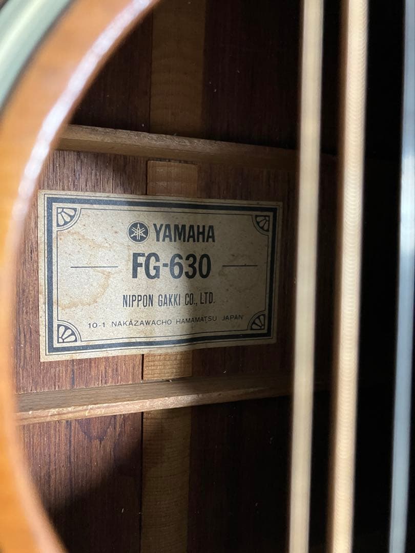YAMAHA FG-630 12弦ギター　グリーンラベル　ジャンク品