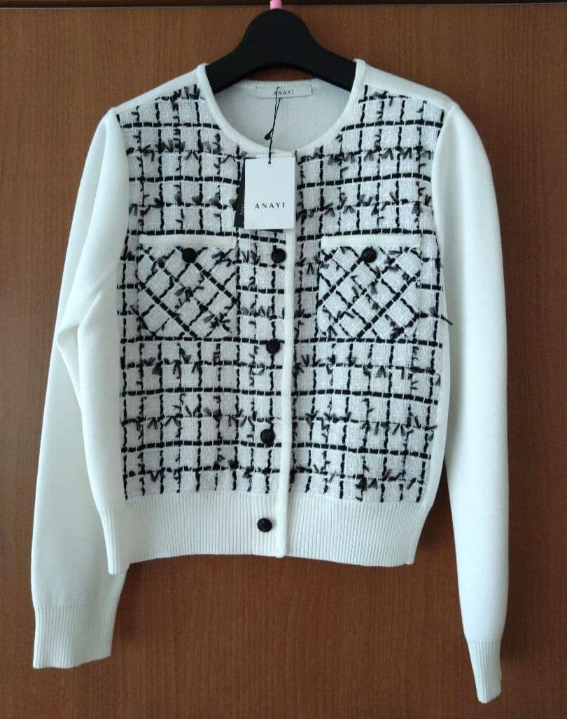 ANAYI アナイ　ツイードカーディガン 36