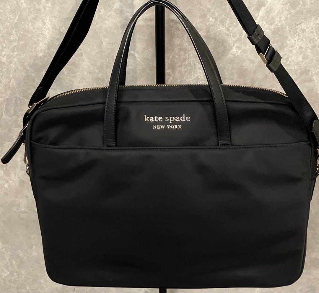 【美品】 kate spade 2way 収納多 A4 ビジネスバッグ　黒