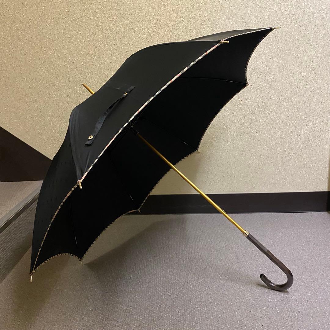 傘　長傘　バーバリー　Burberry ノバチェック　ロゴ入り