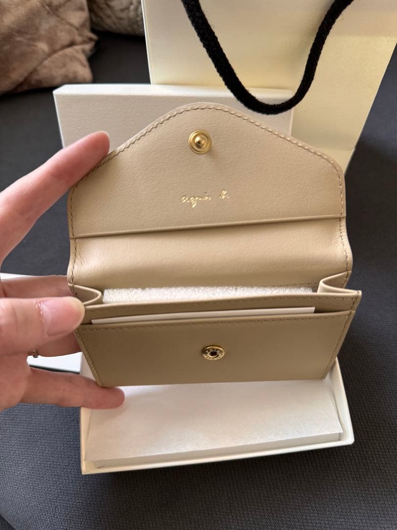 【新品箱付き】アニエスベー 名刺入れ ギフトボックス付き