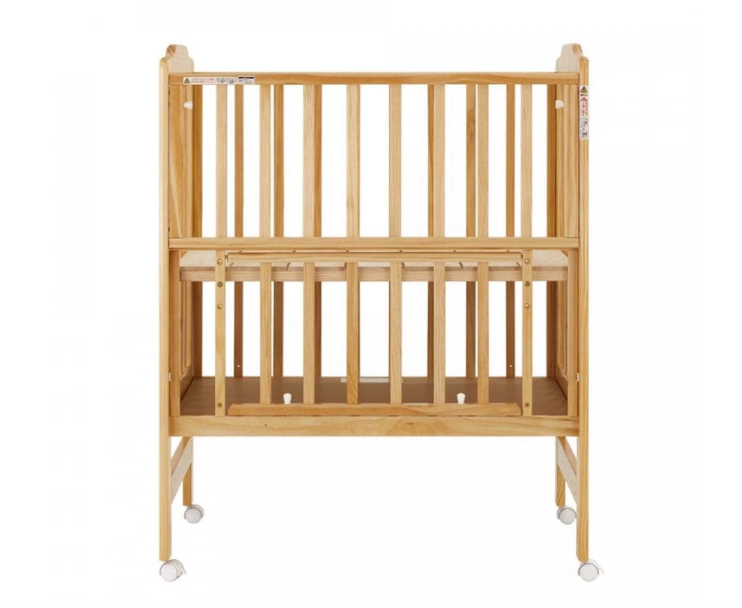 【KATOJI（カトージ）】ハイシートミニベッド（ナチュラル）