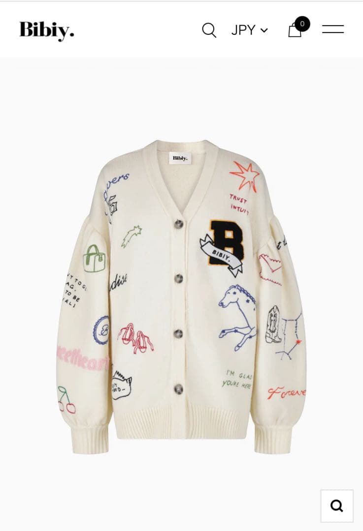 【新品】Bibly. B. UNIVERSE CARDIGAN