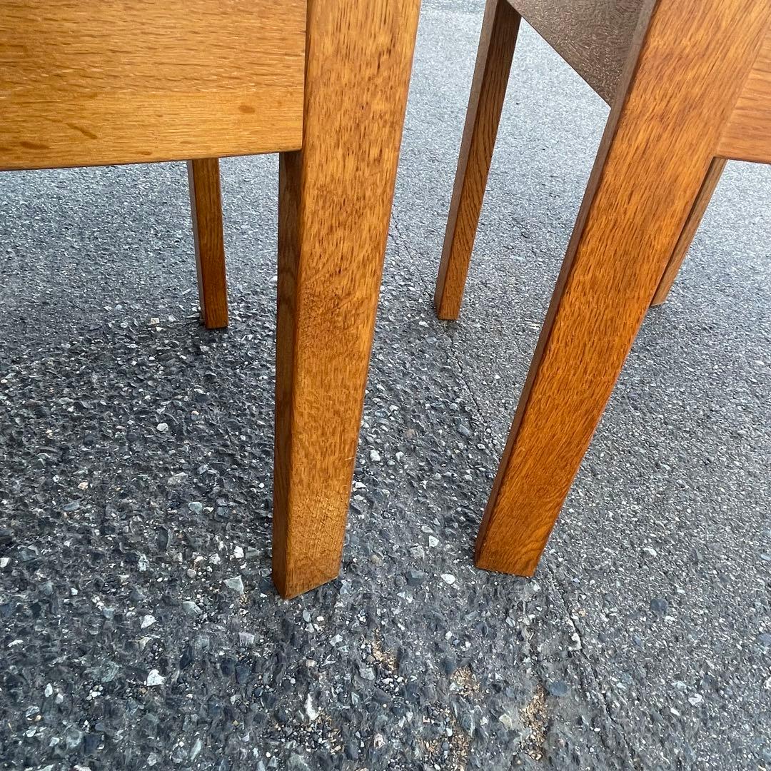 ① 天童木工　TENDO ベロア素材　木製　椅子　2脚ダイニング　コレクション