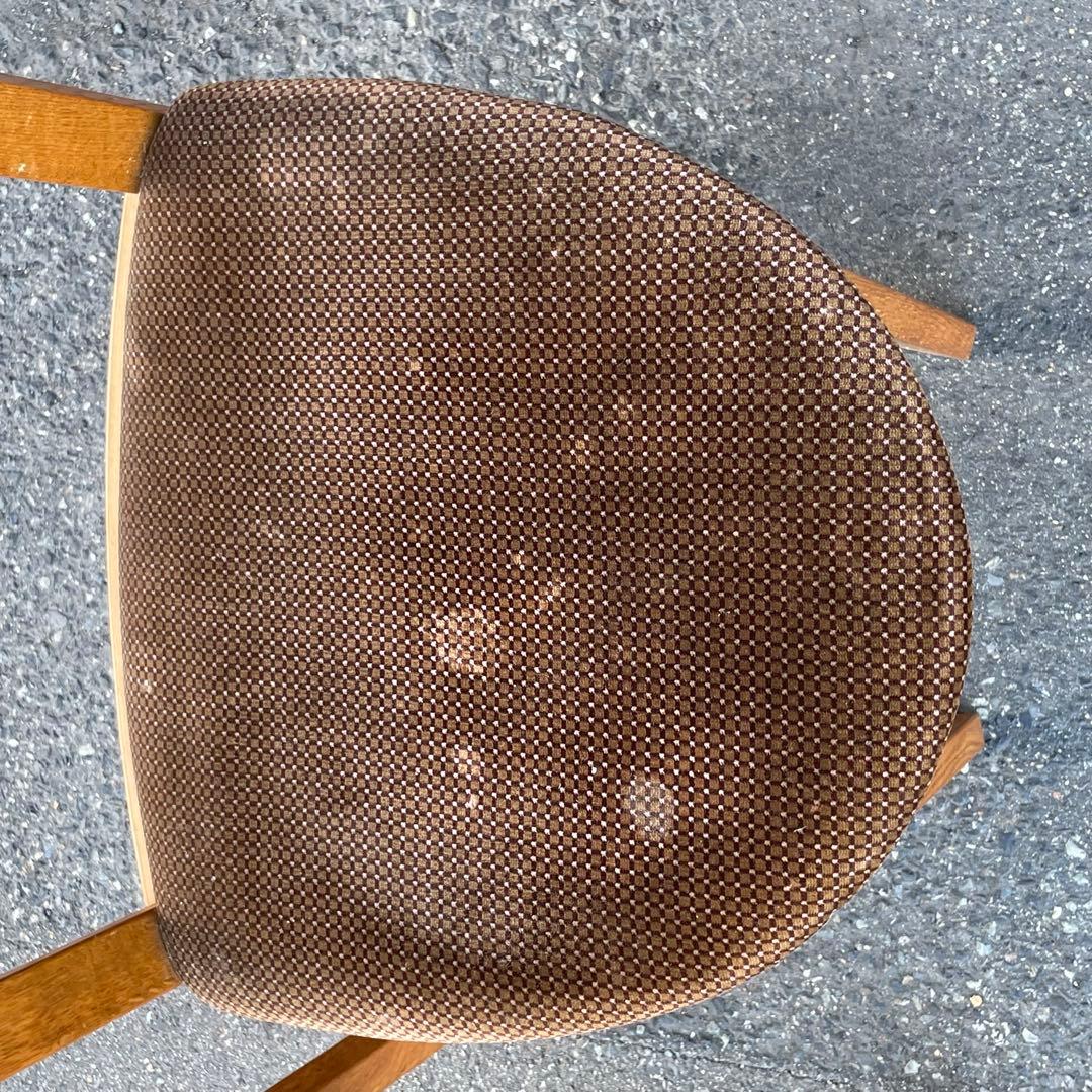 ① 天童木工　TENDO ベロア素材　木製　椅子　2脚ダイニング　コレクション