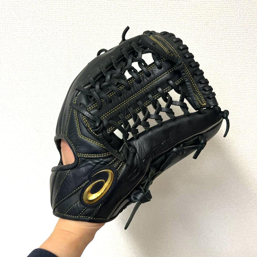 833 アシックス ゴールドステージ 型抜群 即戦力 軟式 外野手用グローブ