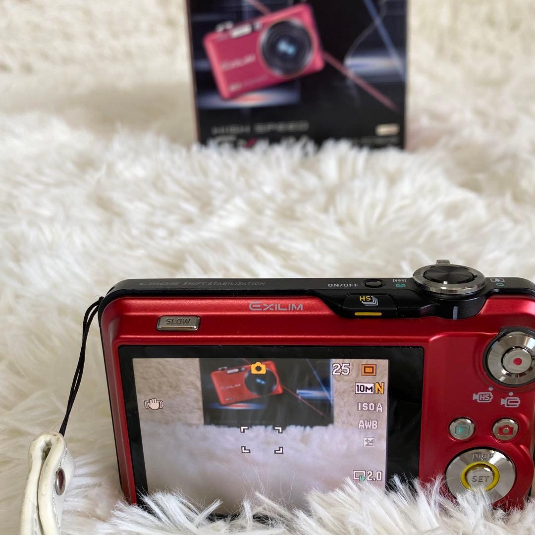 【動作確認済み】CASIO EXILIM EX-FC160S レッド おまけ付き