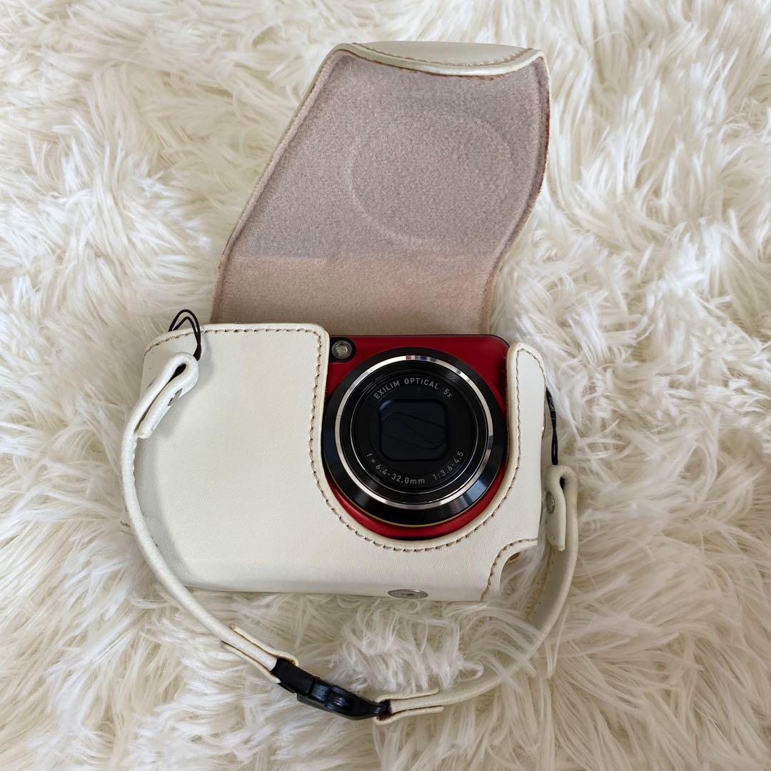 【動作確認済み】CASIO EXILIM EX-FC160S レッド おまけ付き