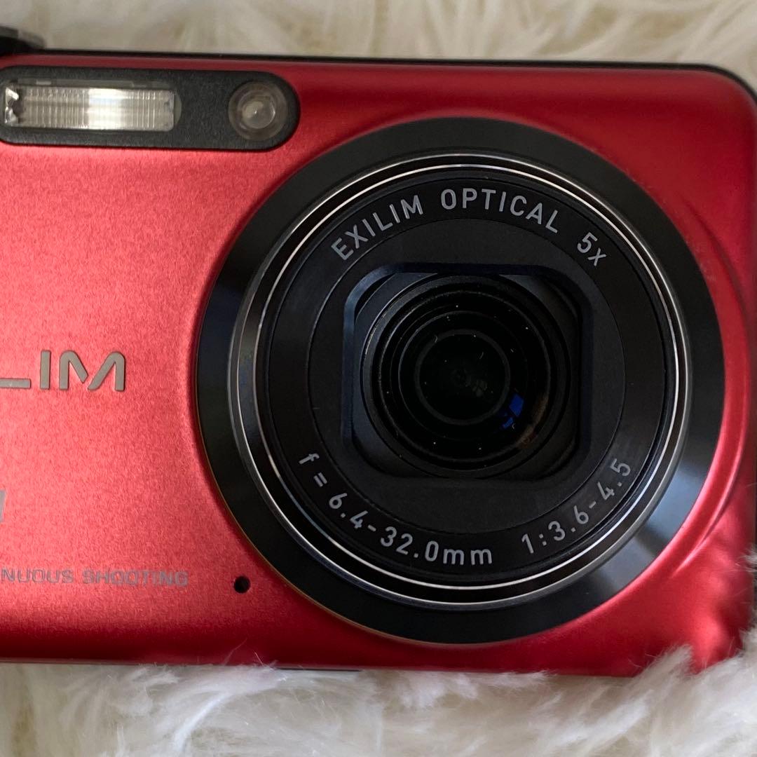 【動作確認済み】CASIO EXILIM EX-FC160S レッド おまけ付き