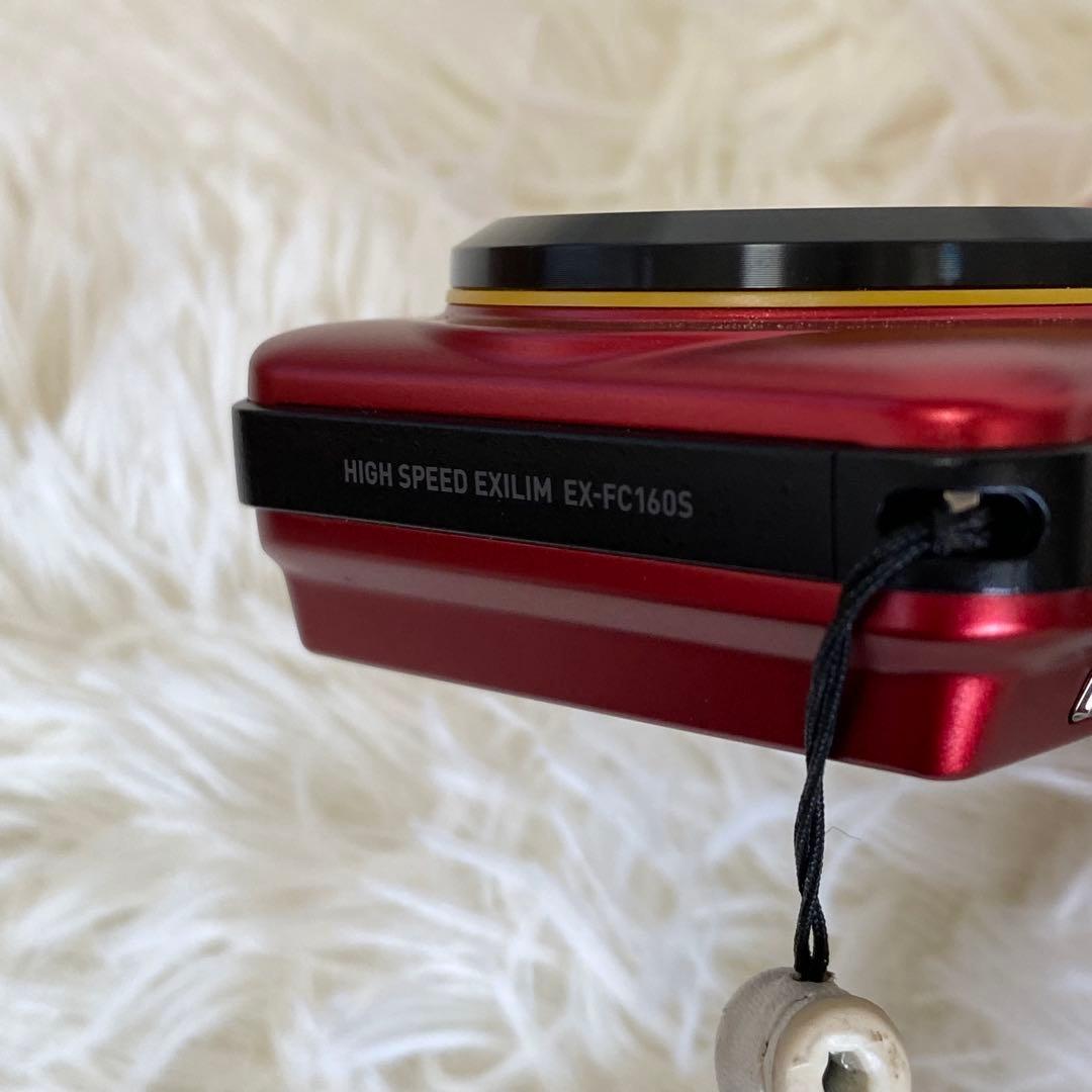 【動作確認済み】CASIO EXILIM EX-FC160S レッド おまけ付き