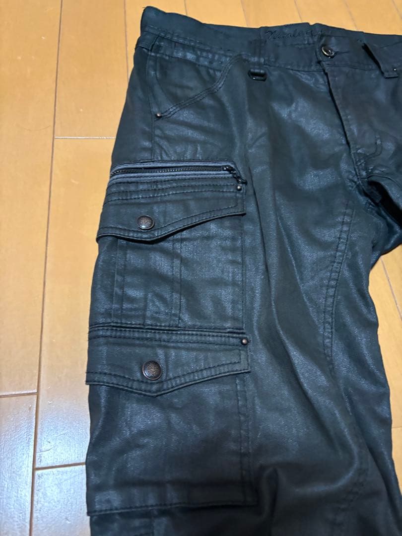 パンツ Y2K Archive Flared Cargo coating Pants