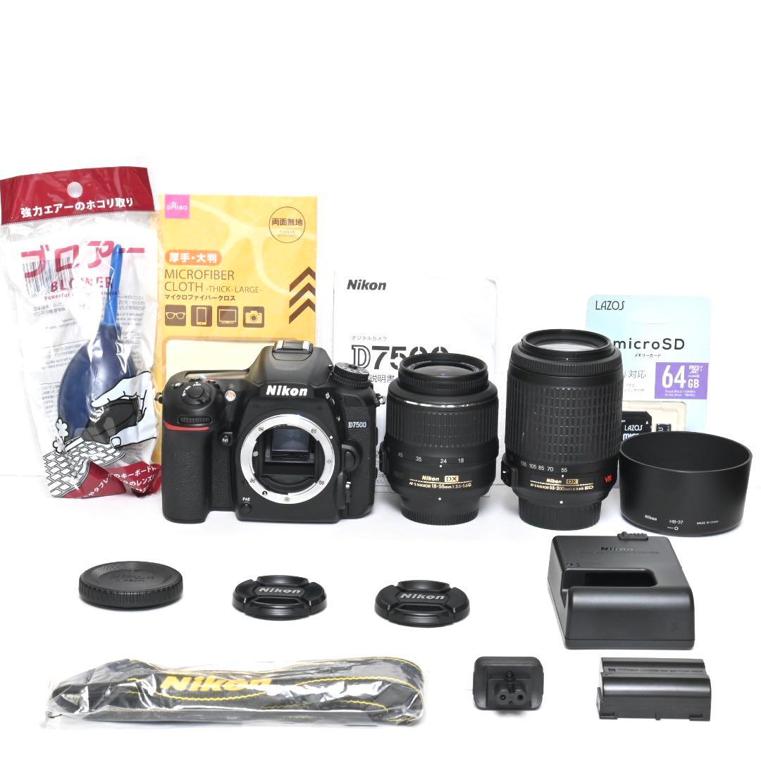 美品｜ショット数わずか「2797回」！！Nikon D7500ダブルレンズセット