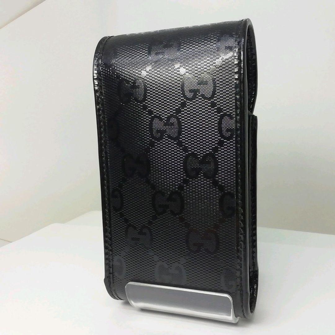 GUCCI　グッチ　インプリメ　ブラック　シガレットケース　タバコ入れ