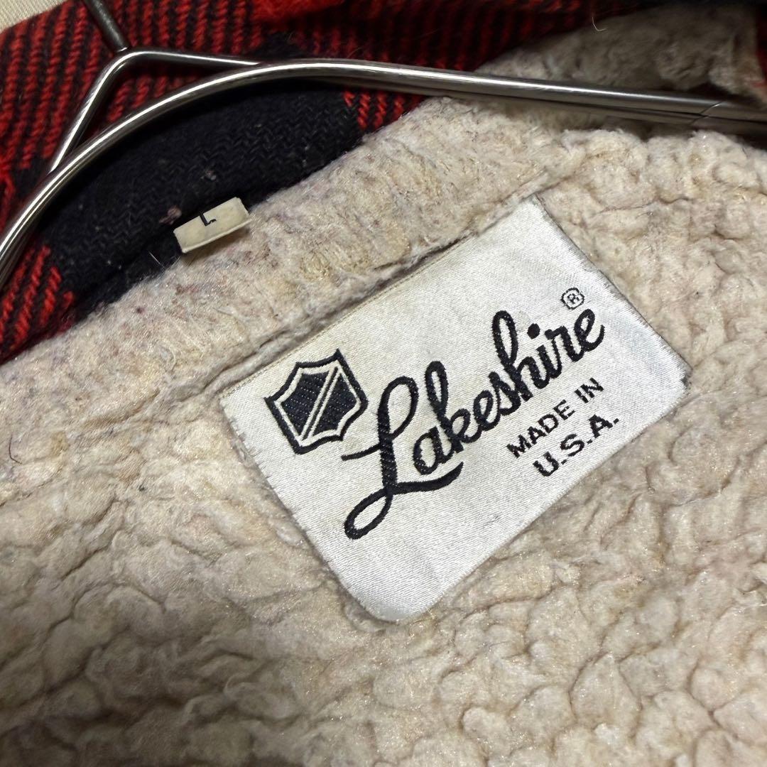 70s 80s Lakeshire USA製 バッファローウールジャケット L