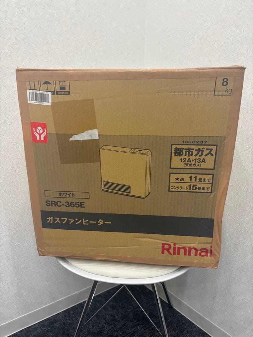 Rinnai ガスファンヒーター SRC-365E　都市ガス8kg