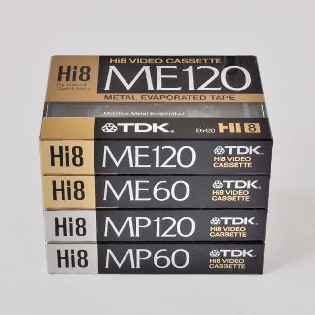 TDK Hi8ビデオカセットテープ ME120/60 MP120/60　4巻