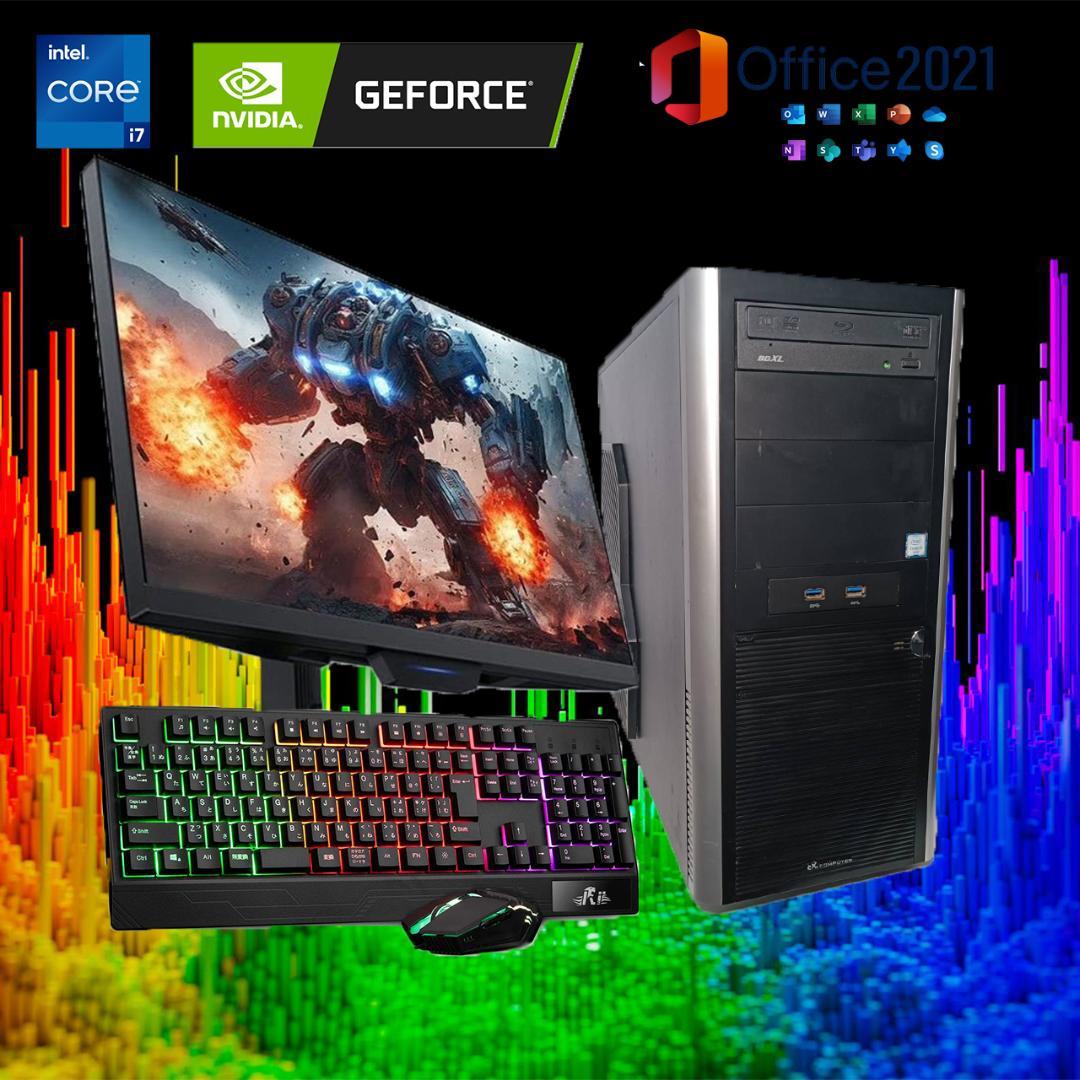 【激安ゲーミングPCフルセット】i7 GTX970 MS Office搭載
