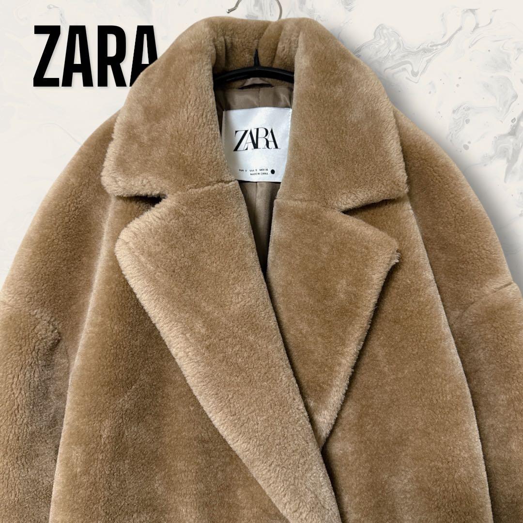 【未使用】 ZARA フェイクファー テディ ベアー コート