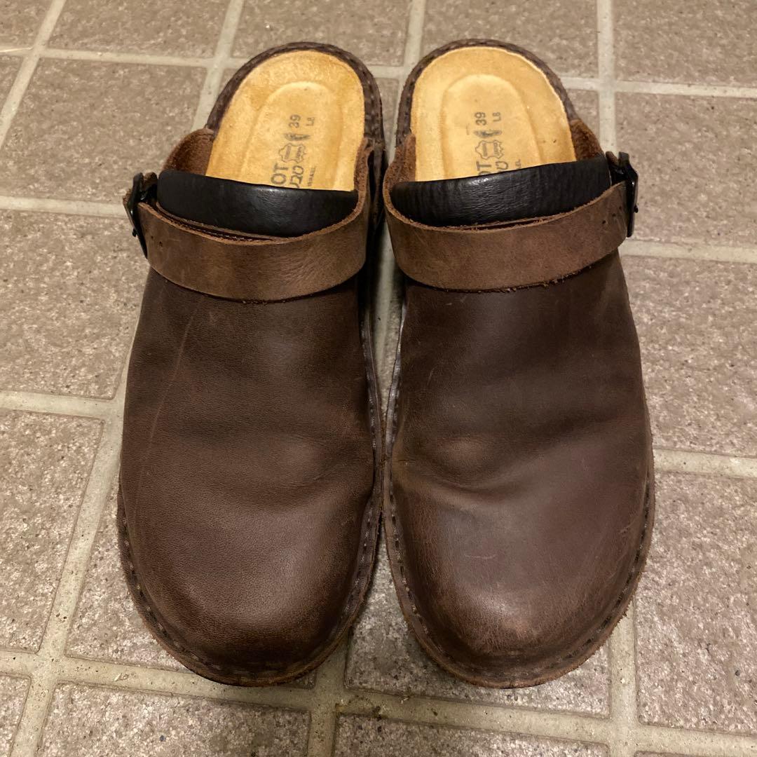 お値下げ　NAOTナオト　アイリス　スリッポンレザーサンダル39