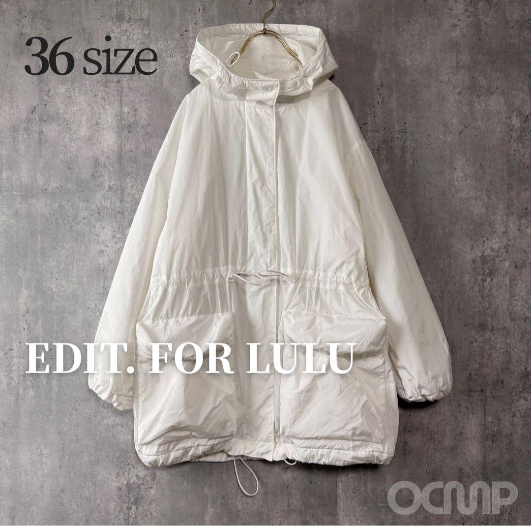 m*k様 美品✨エディットフォールル スノーカモショートパーカー　ホワイト 36