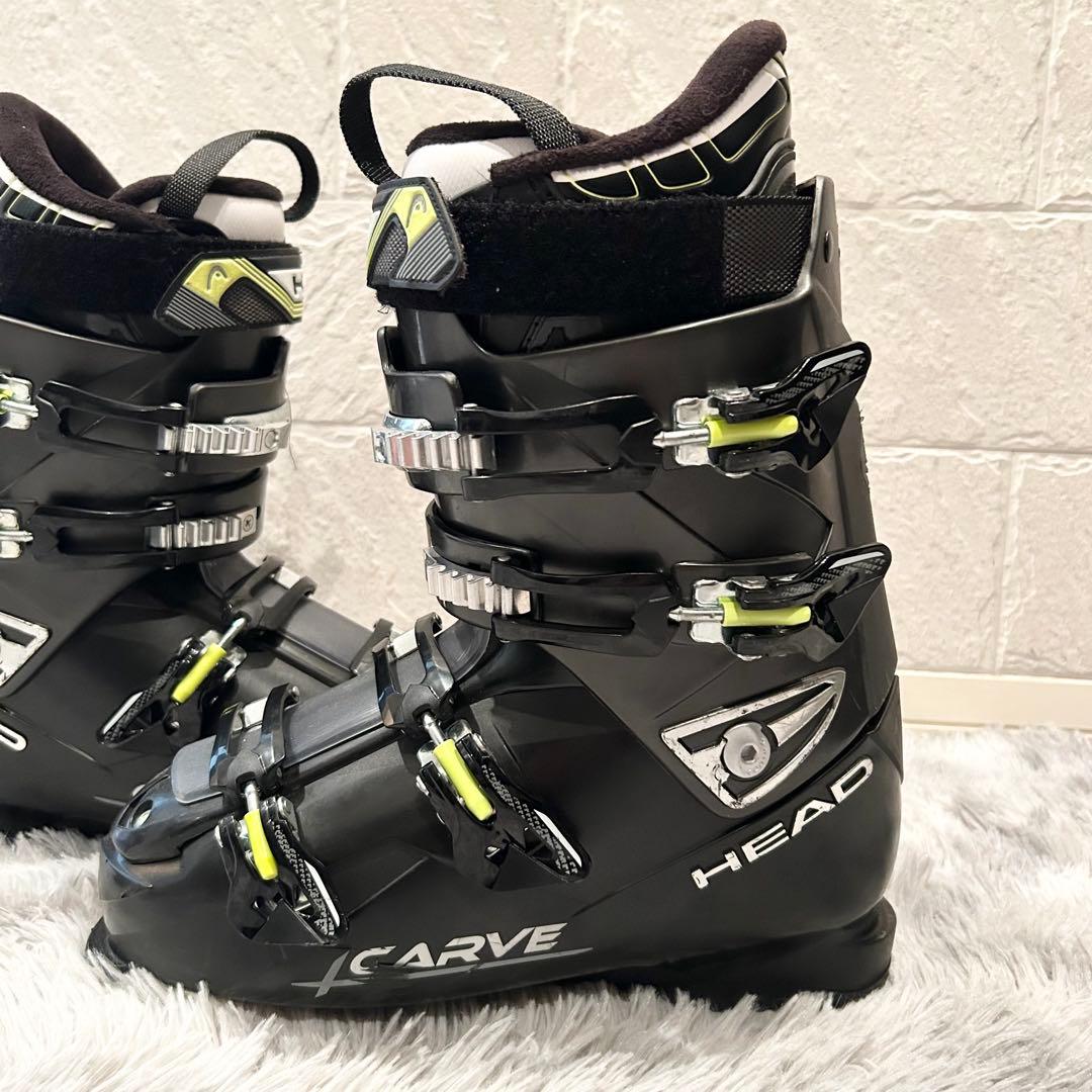 【良品】HEADヘッド CARVE スキーブーツ 黒ブラック29-29.5