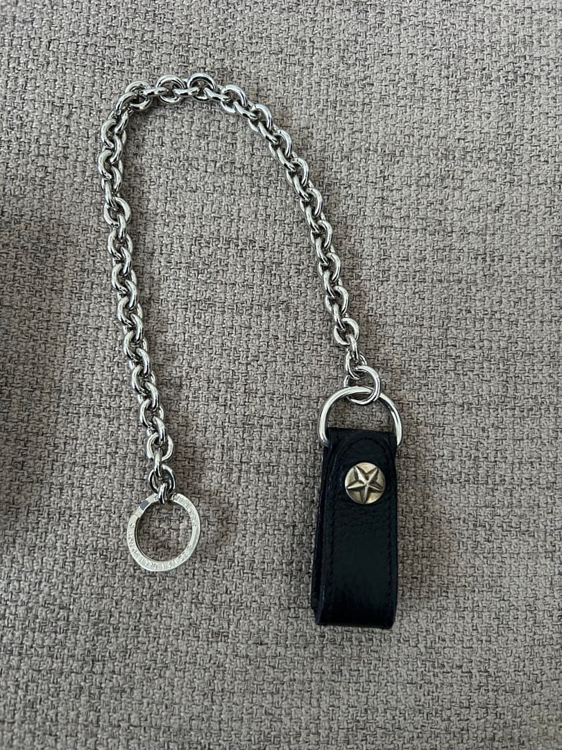 CALEE ウォレットチェーン シルバースターコンチョ付き