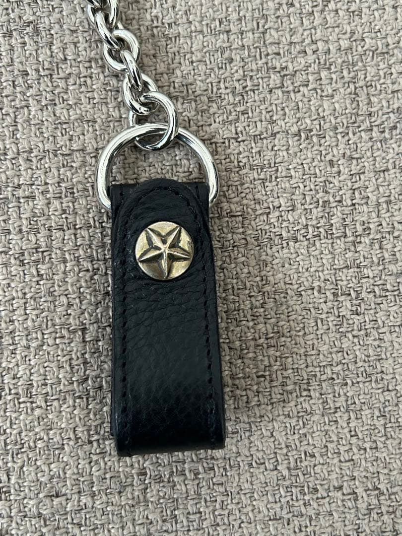 CALEE ウォレットチェーン シルバースターコンチョ付き