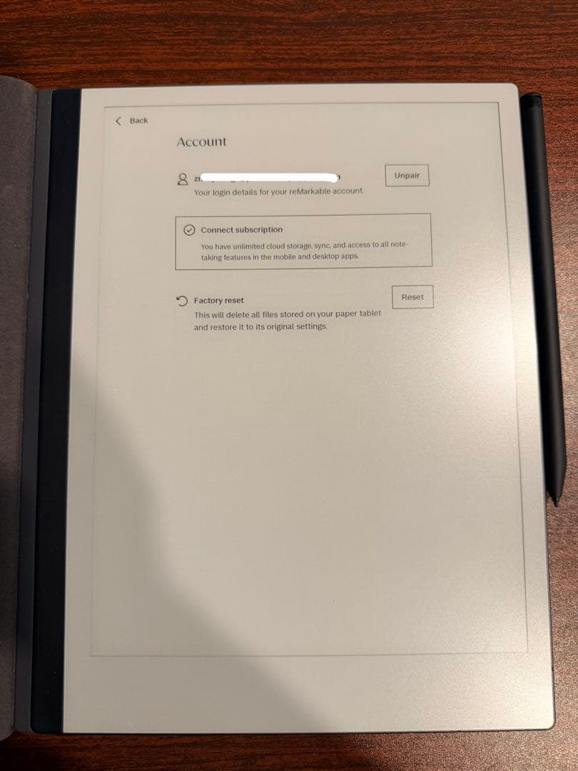 reMarkable 2 電子ノート　カバー　ペン付