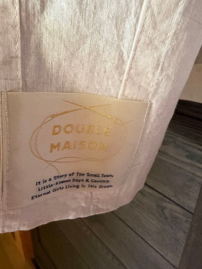 DOUBLEMAISONドゥーブルメゾン レース二部式襦袢 (クロ)