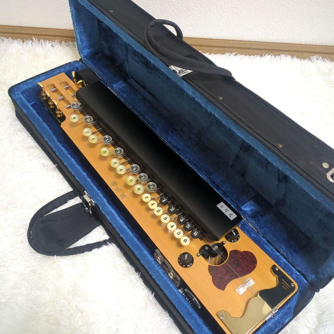 【美品】【希少】 大正琴 月光 電子琴 エレキ ハードケース 付 琴伝流