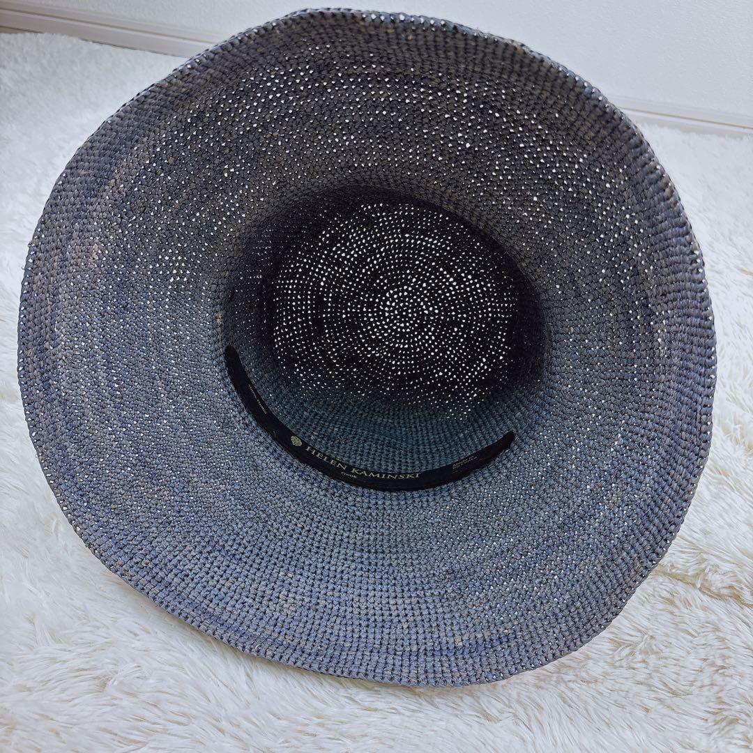 ☆美品☆ヘレンカミンスキー プロバンス 10 ハット 麦わら帽子 ブルー