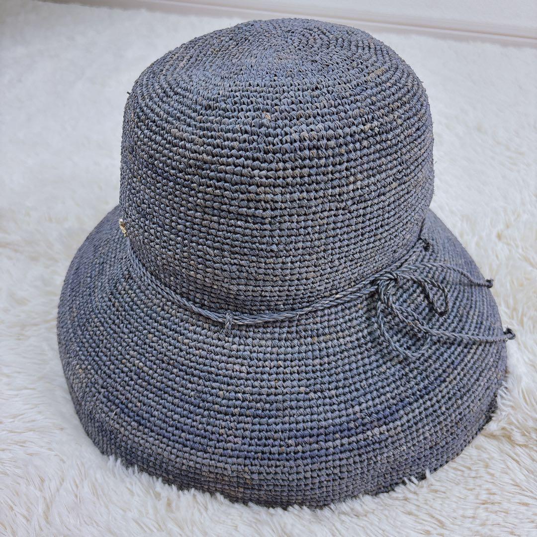 ☆美品☆ヘレンカミンスキー プロバンス 10 ハット 麦わら帽子 ブルー