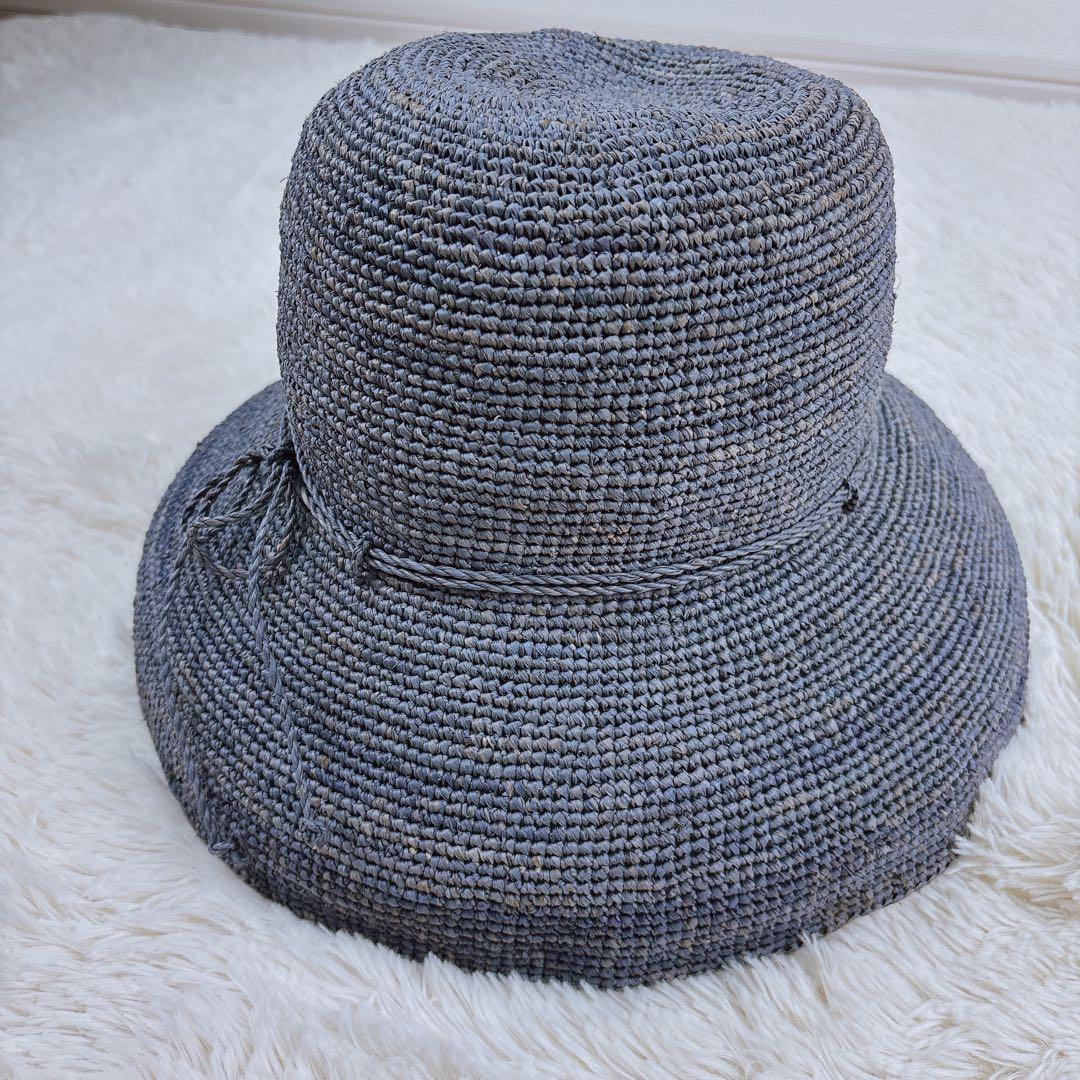 ☆美品☆ヘレンカミンスキー プロバンス 10 ハット 麦わら帽子 ブルー