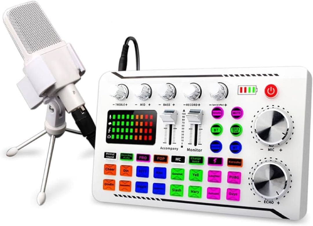 カラオケマイクセット　家庭用　ミキサーセット