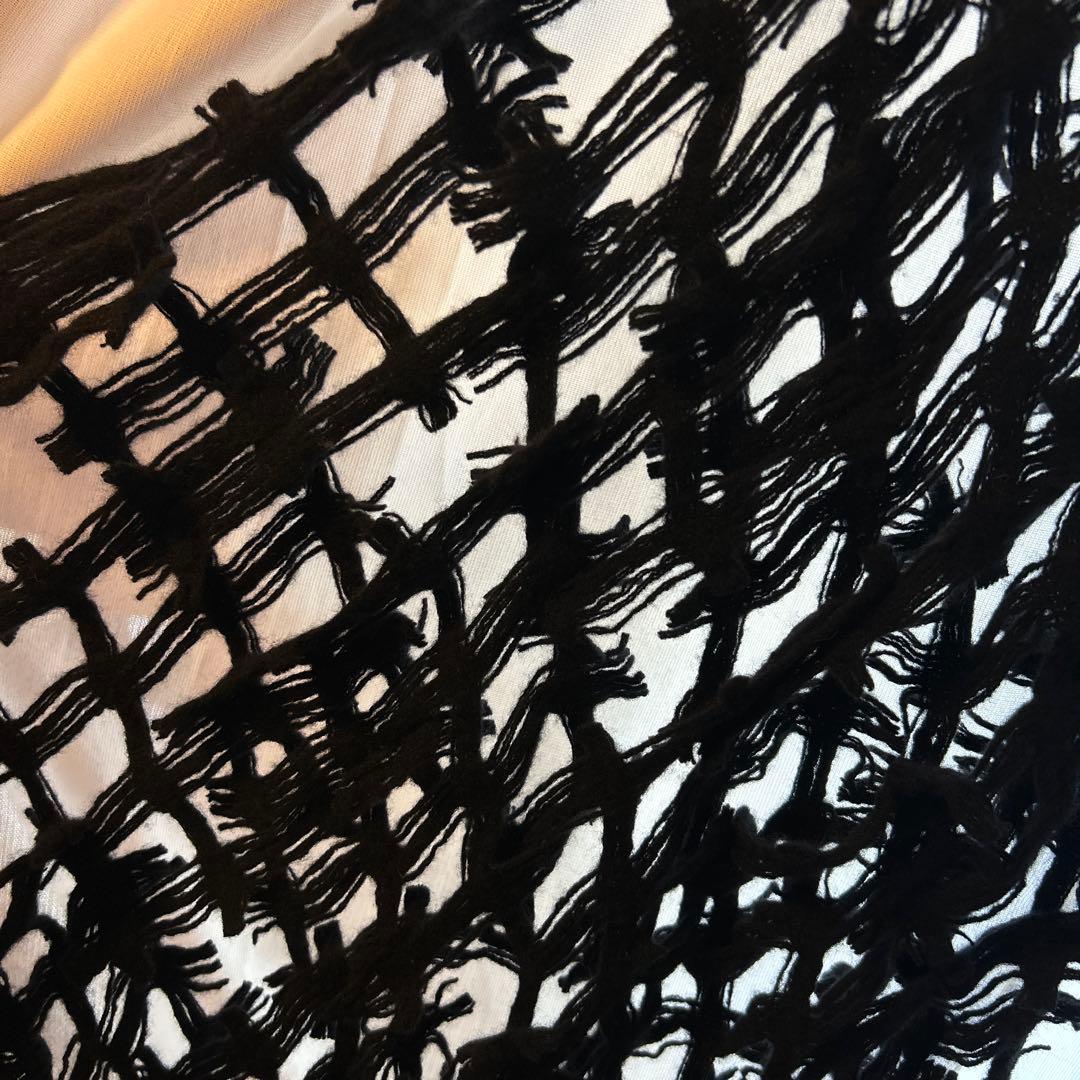 小物 GroundY DOBBY WOOL TWO-TONE COLOR STOLE