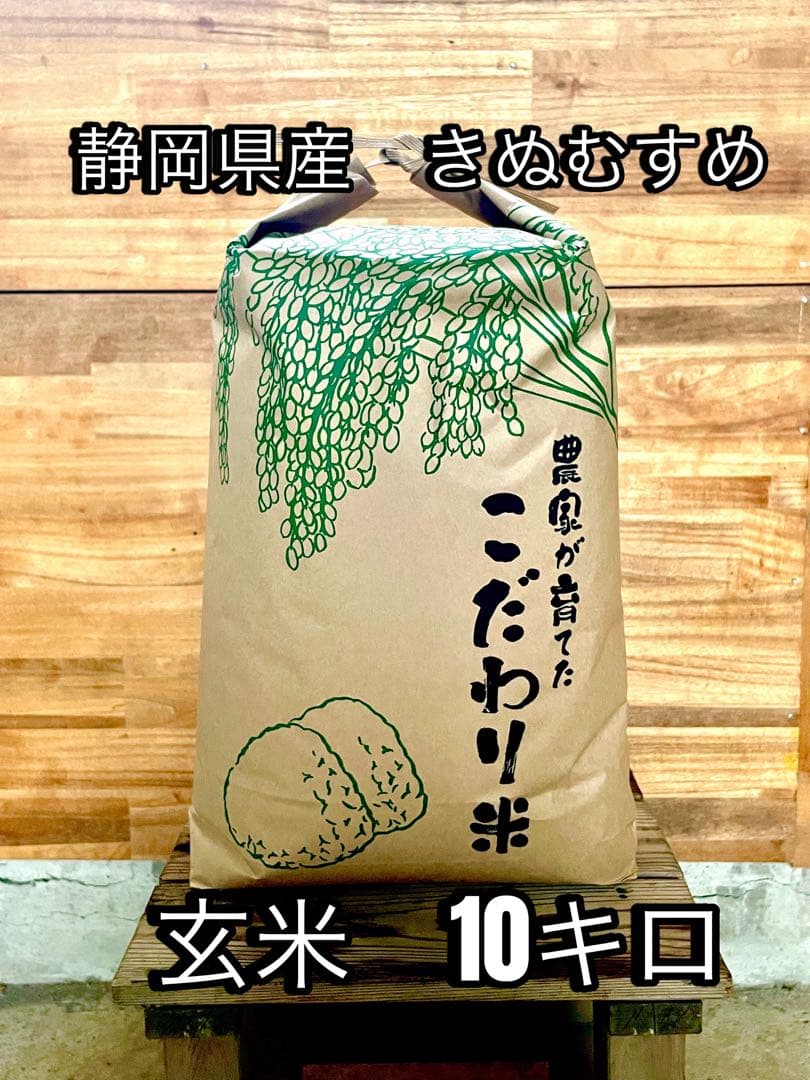 静岡県産　きぬむすめ　玄米　10kg