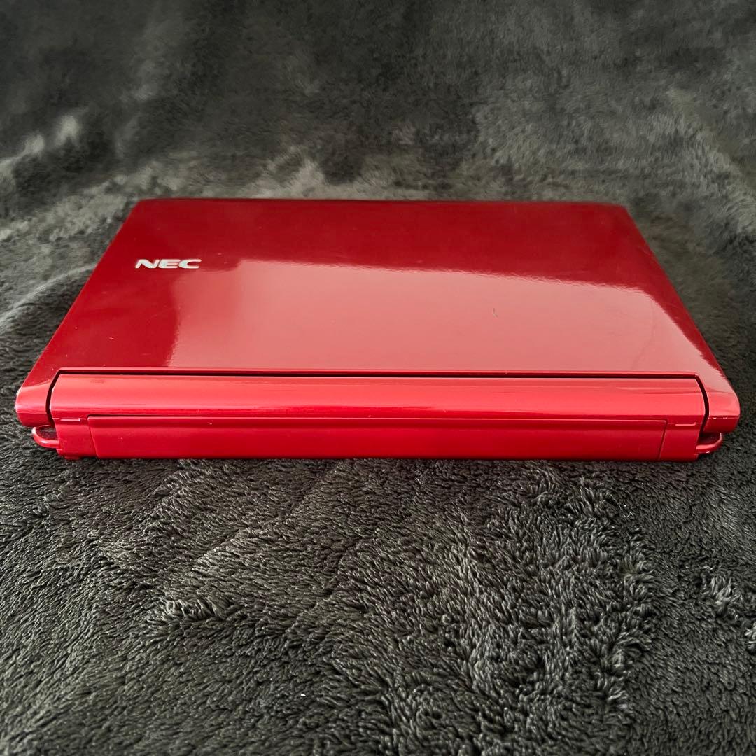 【美品】レッド10インチノートパソコン(NEC)