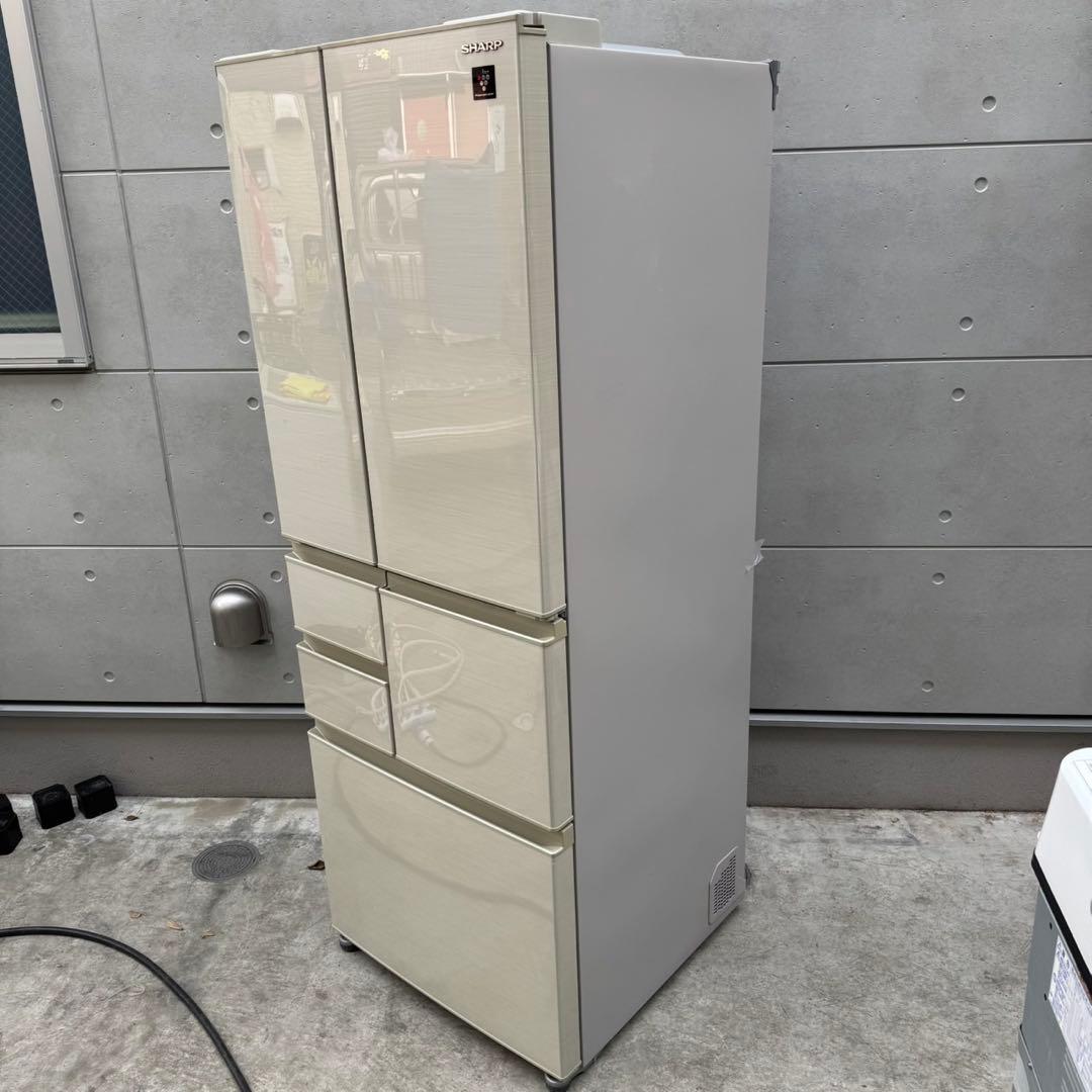 89⭐️日本製★2019年製★シャープ　冷蔵庫　6ドア　大型　自動製氷　大容量