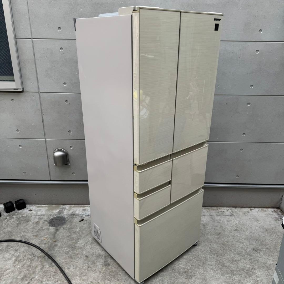 89⭐️日本製★2019年製★シャープ　冷蔵庫　6ドア　大型　自動製氷　大容量