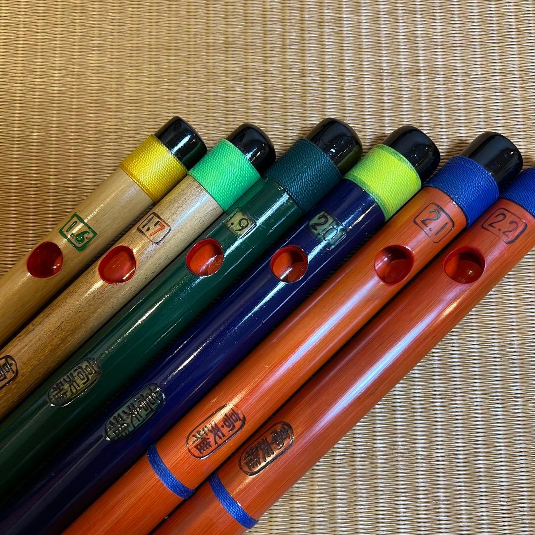 ※本日価格　天雅笛 各種6本まとめ売り（武田天雅作）篠笛 雅楽