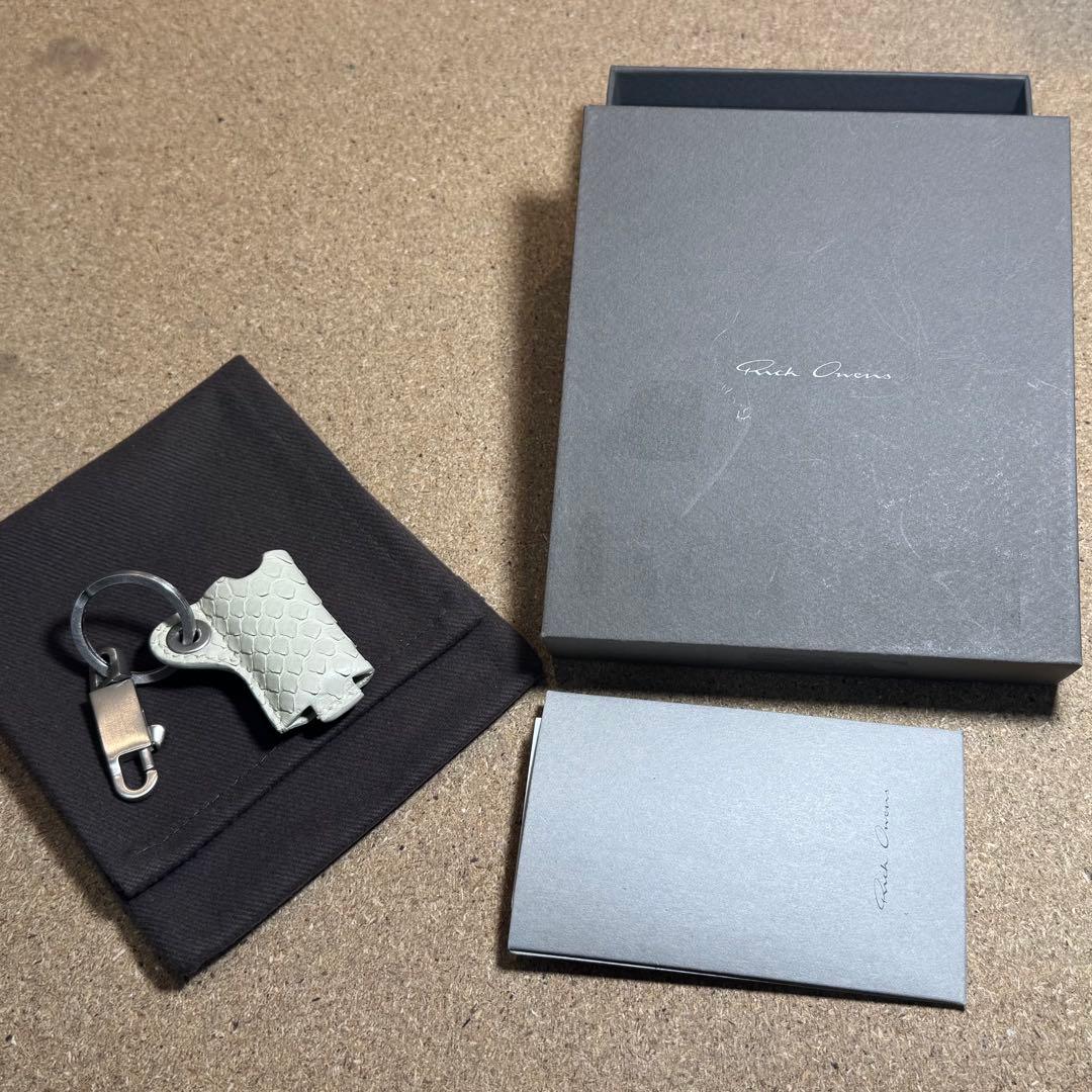 Rick Owens ミニライターホルダー　パイソンレザー　白